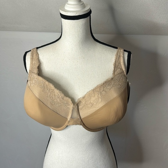 Olga NWT Tan Lace Bra Size 44C - Picture 1 of 10